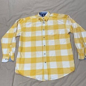 Yellow plaid dress shirt